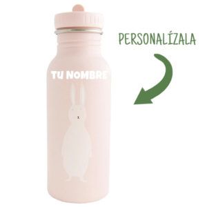 Botella infantil con nombre Botella Trixie 500ml Personalizada CONEJO