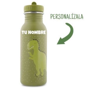 Botella infantil con nombre Botella Trixie 500ml Personalizada DINOSAURIO