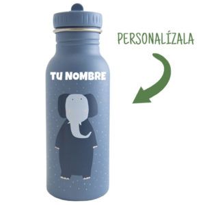 Botella infantil con nombre Botella Trixie 500ml Personalizada ELEFANTE