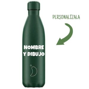 Botellas Personalizadas para Regalo Chilly original 750 ml Verde mate