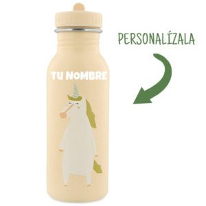 Botella infantil con nombre Botella Trixie 500ml Personalizada UNICORNIO