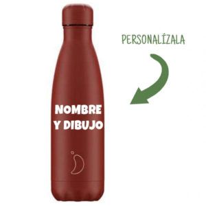 Botella Chillys 500ml Personalizada Original Roja mate