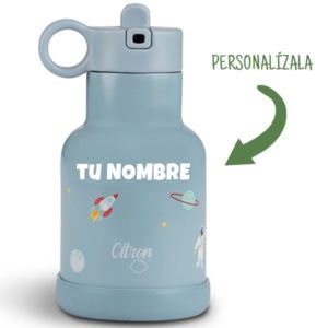 Botella Térmica Infantil de 250ml Citron Personalizadas con Nombre Aeronaves